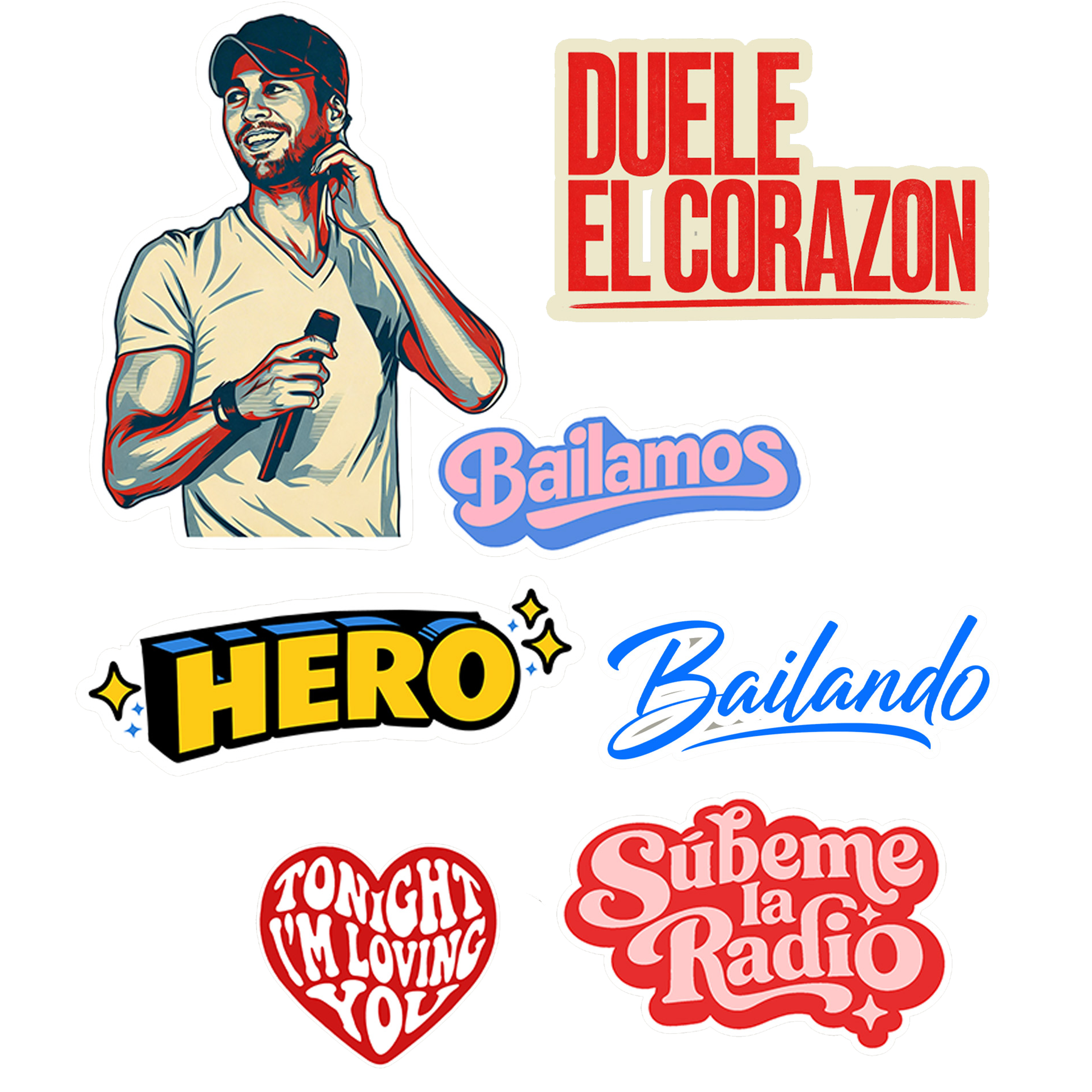 Enrique Iglesias Sticker Pack