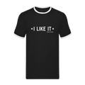 "I Like It" Black Striped Ringer Tee