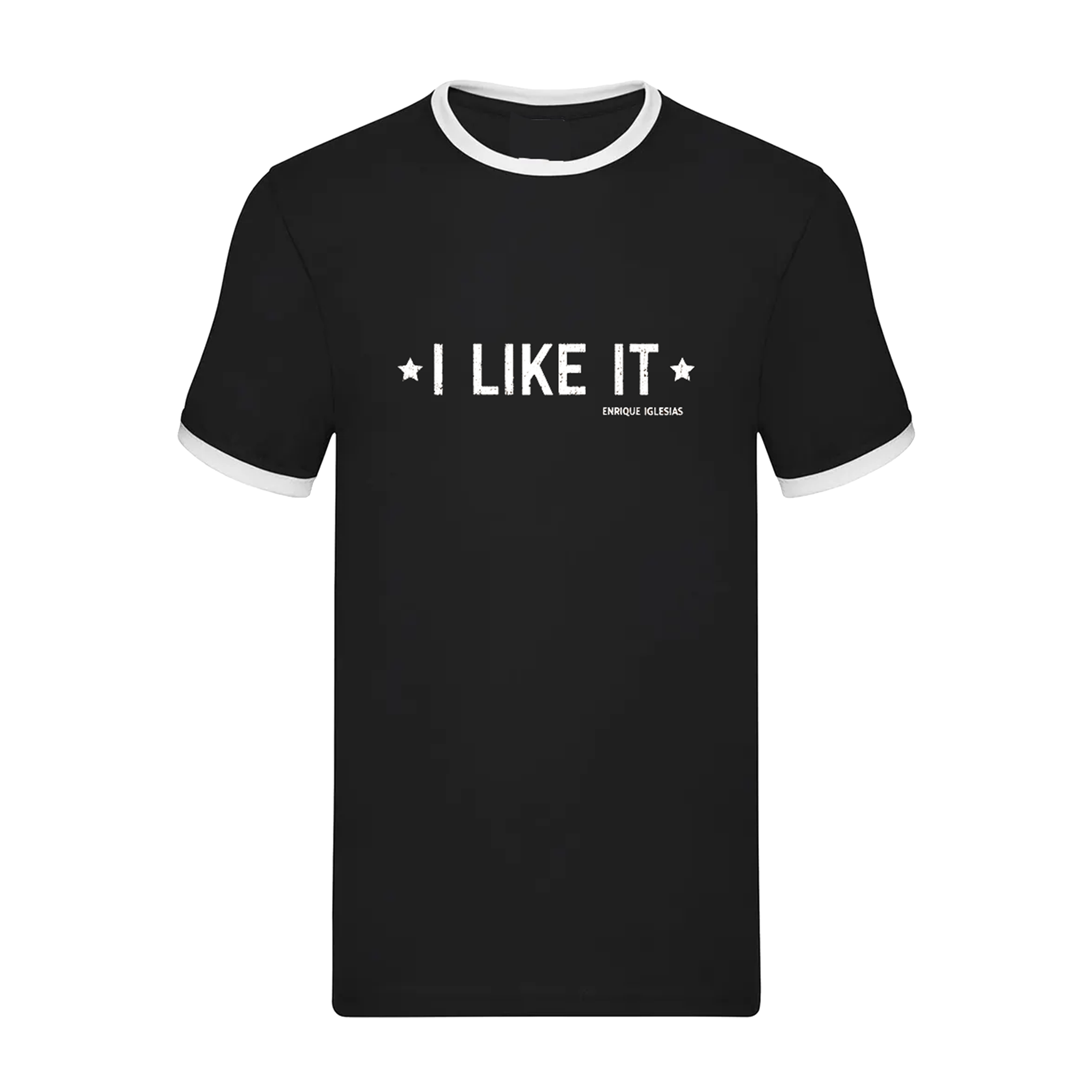 "I Like It" Black Striped Ringer Tee